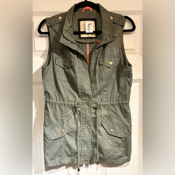 Ci Sono Olive Green Utility Vest - Size: M - Picture 1 of 8